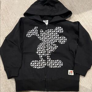 Disney Kids Black Hoodie with Graphic Design